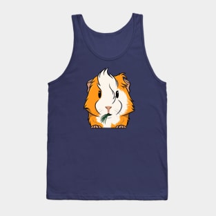 Orange/White Abyssinian Guinea Pig Tank Top